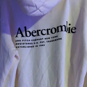 Cream/Yellow Abercrombie hoodie
